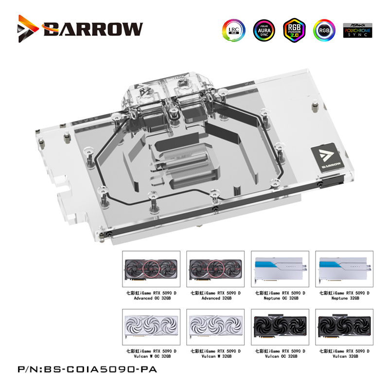 Barrow GPU 수랭 블록(Colorful iGam - Rtx 5090 32Gb 리뷰 및 가격