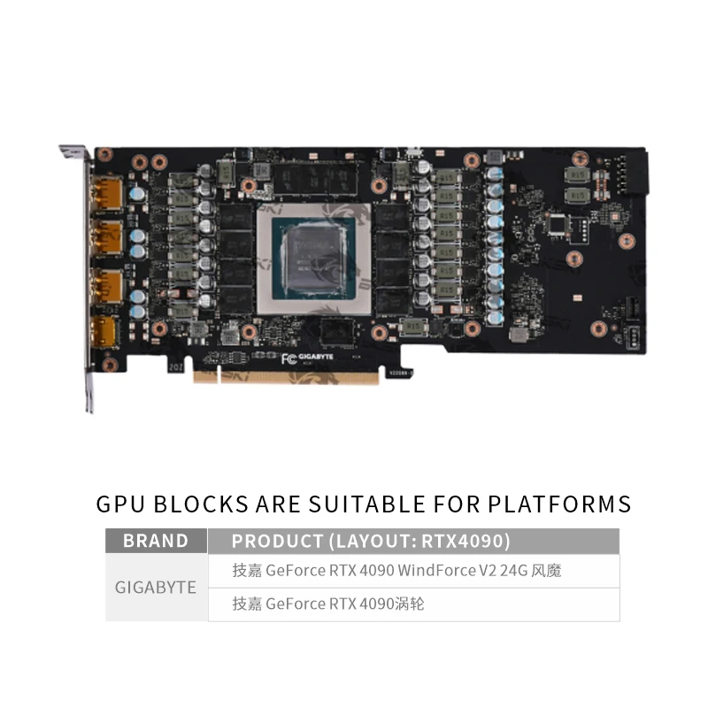 Bykski N-GV4090WF-X-V2 GIGABYT - Rtx 4090 Water Block 리뷰 및 가격